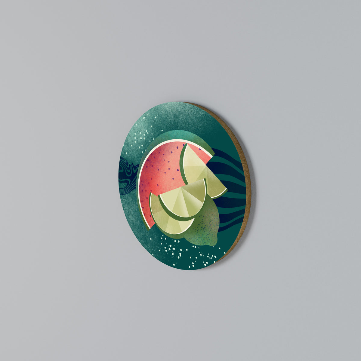 FRUIT POWER Rundes Wandbild