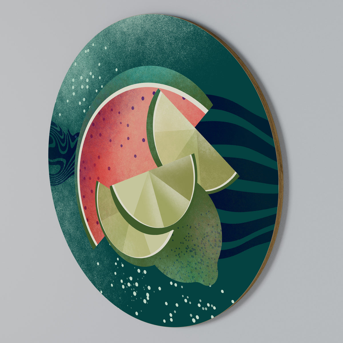 FRUIT POWER Rundes Wandbild
