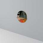 TROPICAL COMPOSITION Ovales Kunstregal in Eiche-Optik