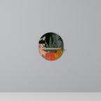 TROPICAL COMPOSITION Ovales Kunstregal in Eiche-Optik