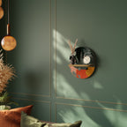 TROPICAL COMPOSITION Ovales Kunstregal in Eiche-Optik