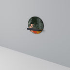 TROPICAL COMPOSITION Rundes Kunstregal in Schwarz