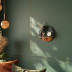 TROPICAL COMPOSITION Rundes Kunstregal in Eiche-Optik