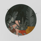 TROPICAL COMPOSITION Couchtisch Ø 69 cm