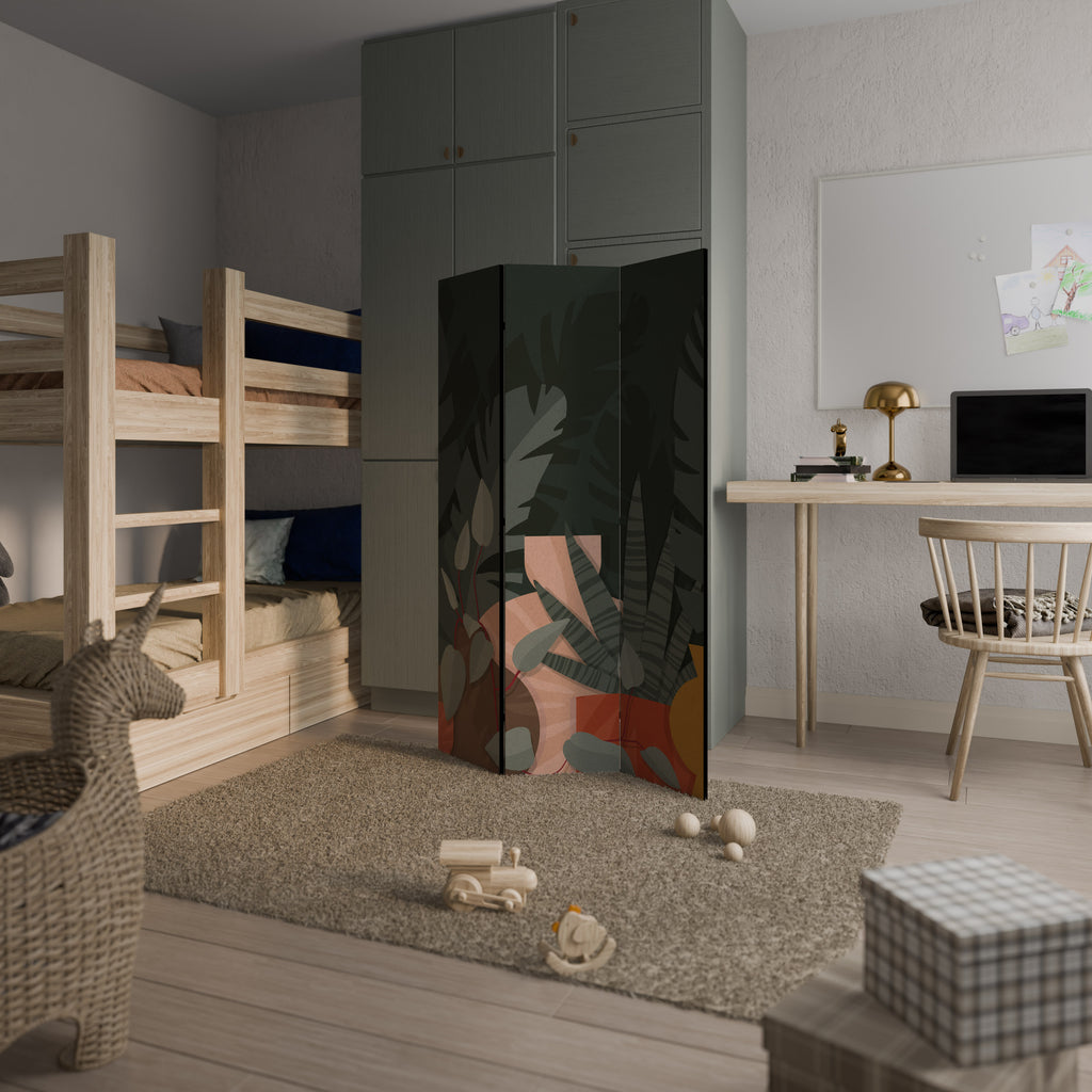 TROPICAL COMPOSITION 3-teiliger Paravent