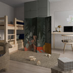 TROPICAL COMPOSITION Dekorativer Paravent - 4-teilig