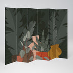 TROPICAL COMPOSITION 6-teiliger Paravent