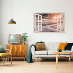 OPENING TO SERENITY Selbstklebendes Horizontal-Poster