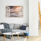 OPENING TO SERENITY Selbstklebendes Horizontal-Poster