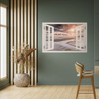 OPENING TO SERENITY Selbstklebendes Horizontal-Poster