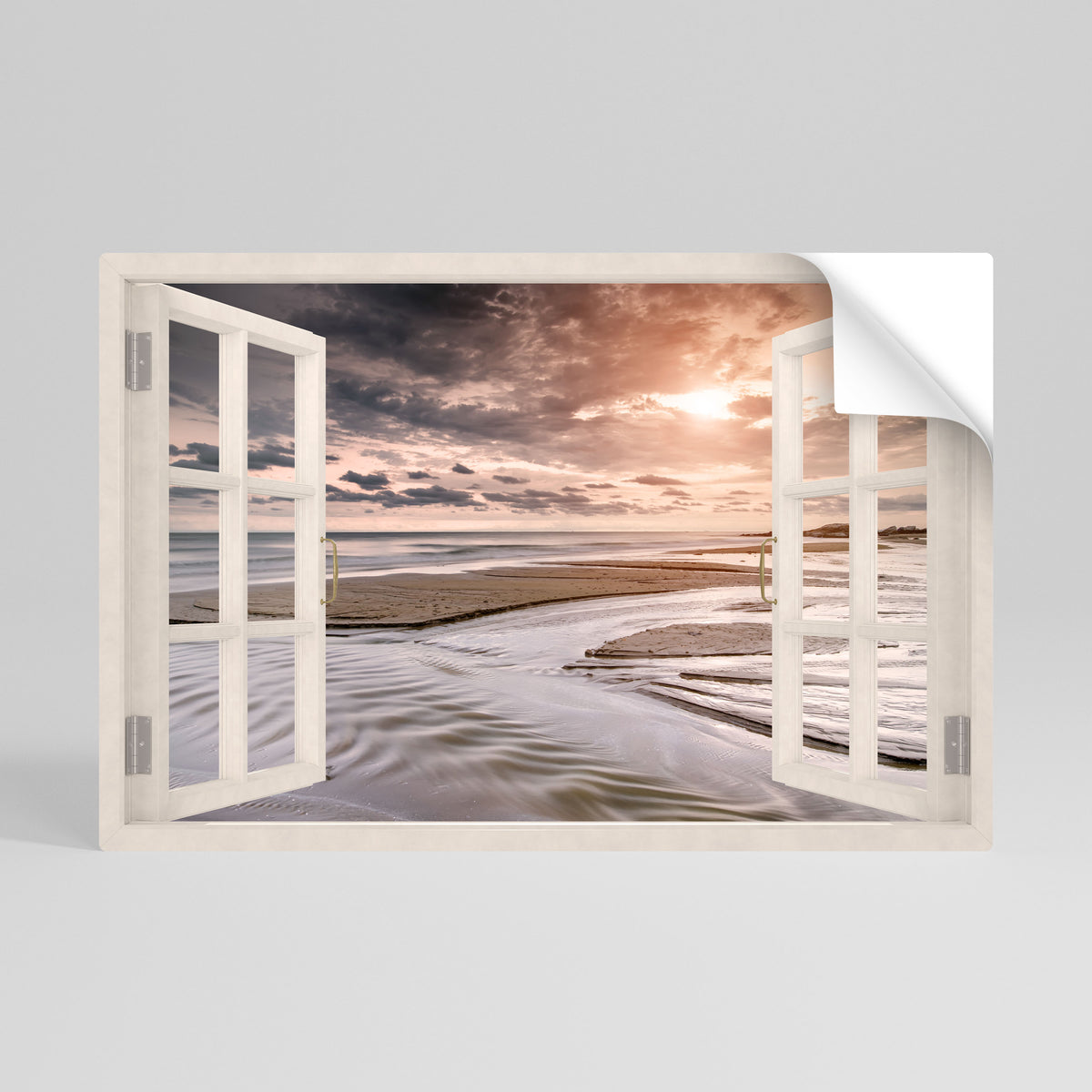OPENING TO SERENITY Selbstklebendes Horizontal-Poster