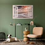 OPENING TO SERENITY Selbstklebendes Horizontal-Poster