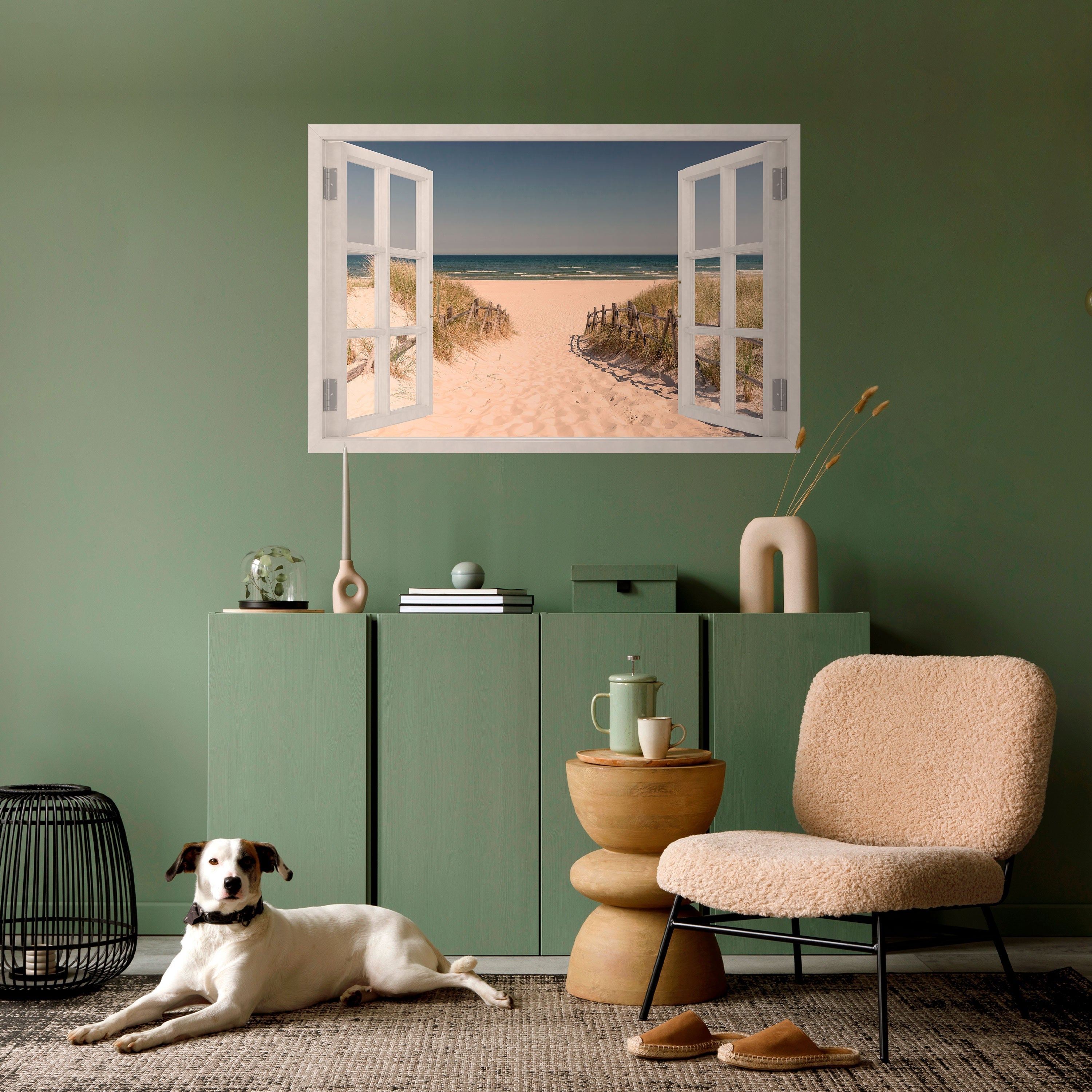 SANDY DREAMSCAPE Peel and Stick Horizontal Poster