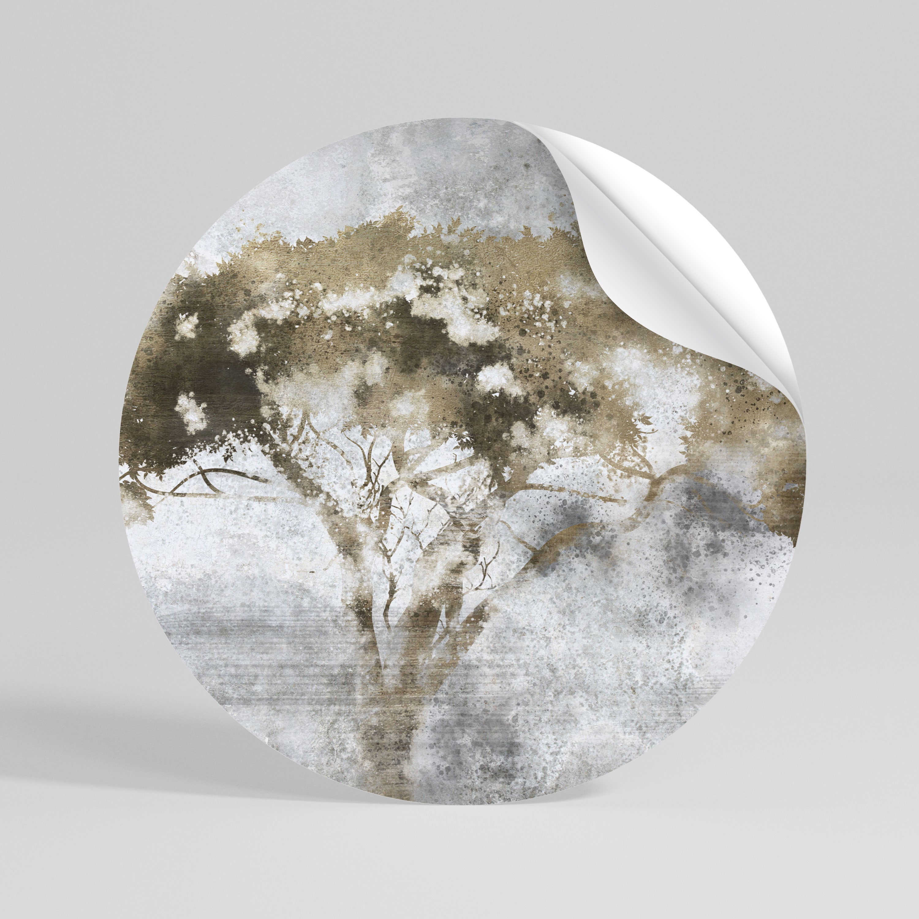 LONESOME CROWN Peel and Stick Round Sticker