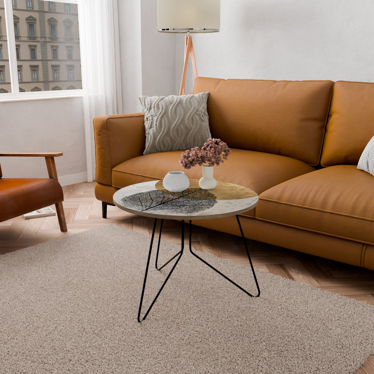GOLD NERVATIO Couchtisch