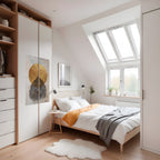 GOLD NERVATIO Selbstklebendes Poster - Hochformat