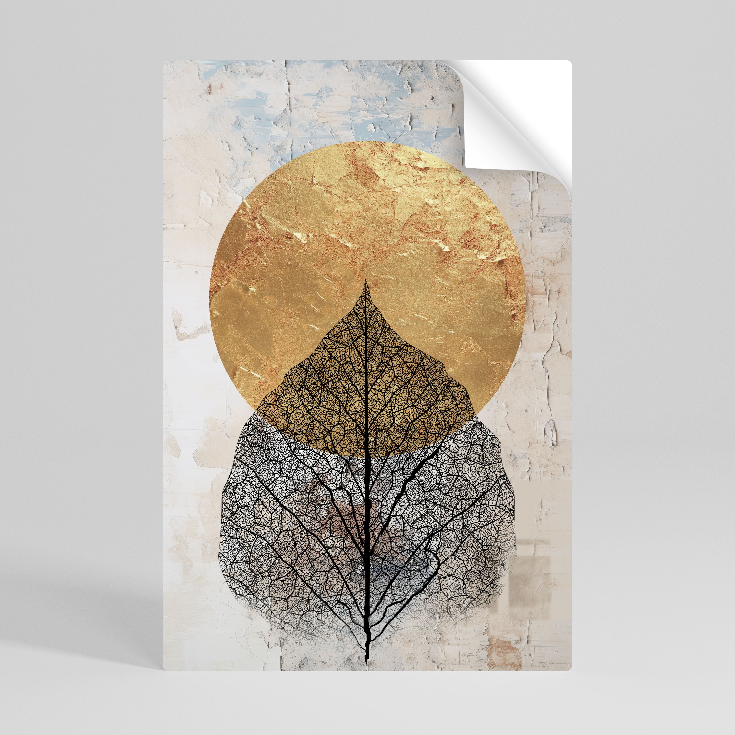 GOLD NERVATIO Peel and Stick Vertical Poster