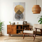 GOLD NERVATIO Selbstklebendes Poster - Hochformat