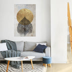 GOLD NERVATIO Selbstklebendes Poster - Hochformat