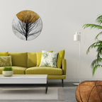 LONELY TREE Runde Wanddekoration Ø 69 cm