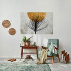 LONELY TREE Selbstklebendes Horizontal-Poster