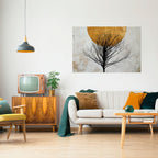 LONELY TREE Selbstklebendes Horizontal-Poster