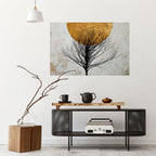 LONELY TREE Selbstklebendes Horizontal-Poster