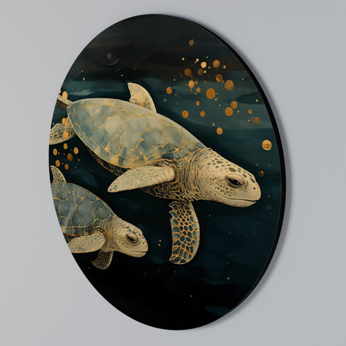 SERENE JOURNEY Rundes Wandbild