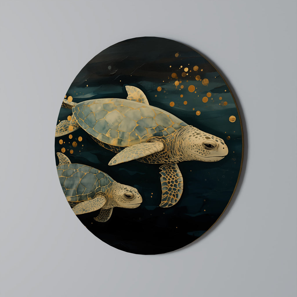 SERENE JOURNEY Runde Wanddekoration Ø 69 cm