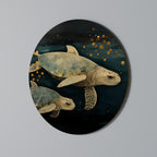 SERENE JOURNEY Runde Wanddekoration Ø 69 cm