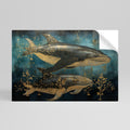AQUATIC ELEGANCE Selbstklebendes Horizontal-Poster