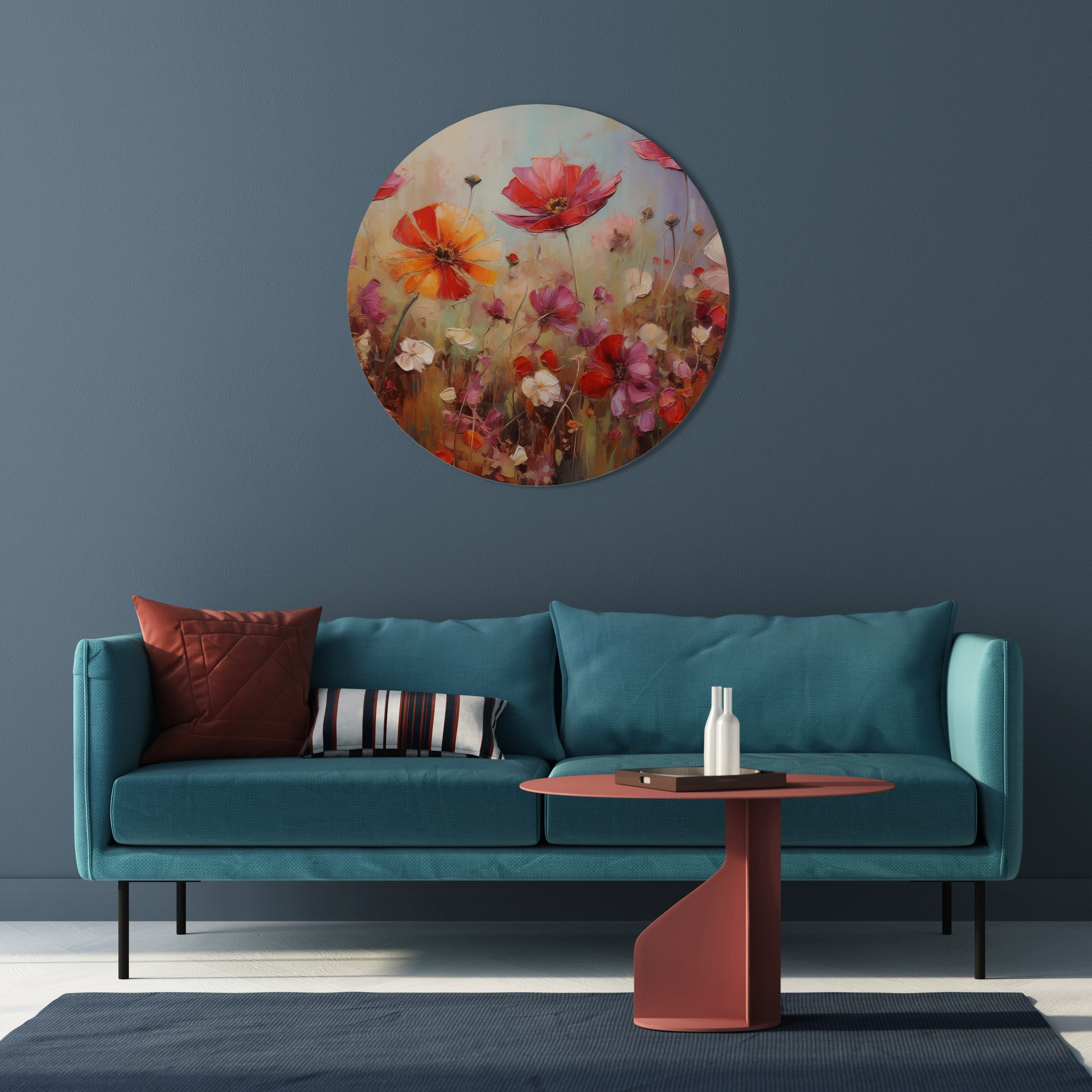 GARDEN DAYDREAM Runde Wandkunst