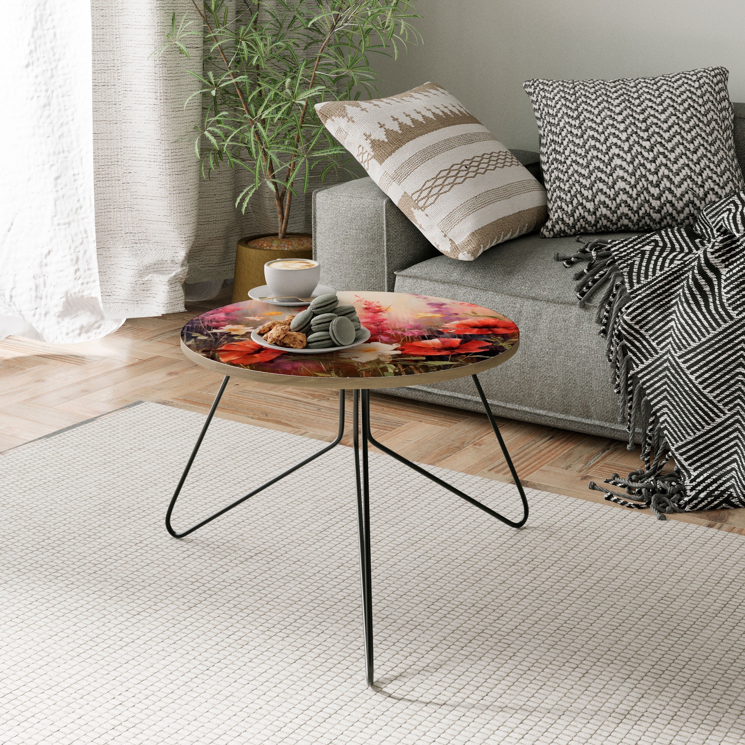 VIBRANT BLOOM SYMPHONY Couchtisch 60
