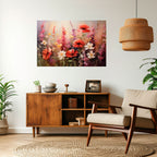 VIBRANT BLOOM SYMPHONY Selbstklebendes Horizontal-Poster