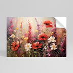 VIBRANT BLOOM SYMPHONY Selbstklebendes Horizontal-Poster