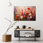 VIBRANT BLOOM SYMPHONY Selbstklebendes Horizontal-Poster