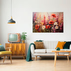 VIBRANT BLOOM SYMPHONY Selbstklebendes Horizontal-Poster