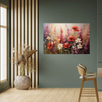 VIBRANT BLOOM SYMPHONY Selbstklebendes Horizontal-Poster