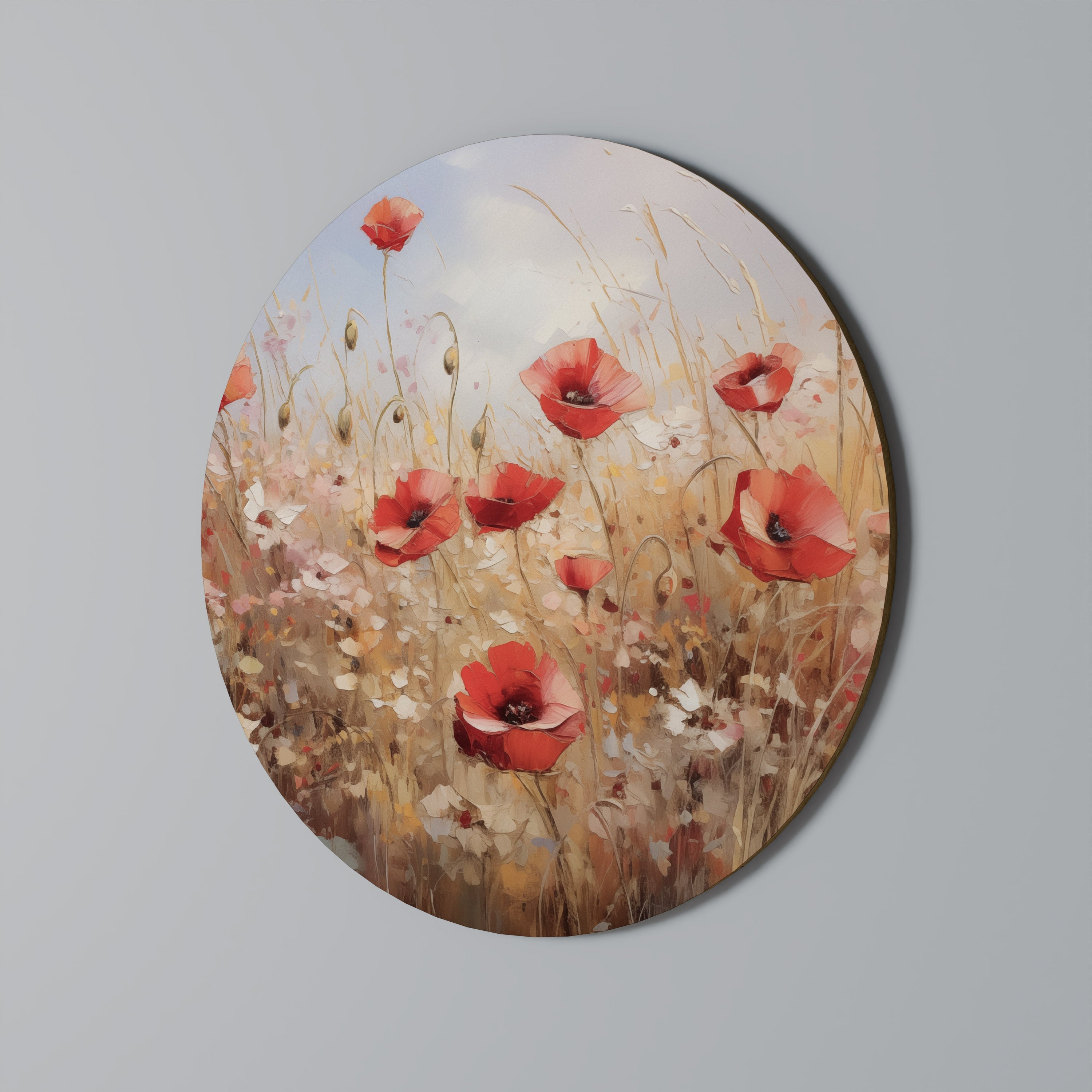 Runde Wandkunst „POMPY DREAMSCAPE“