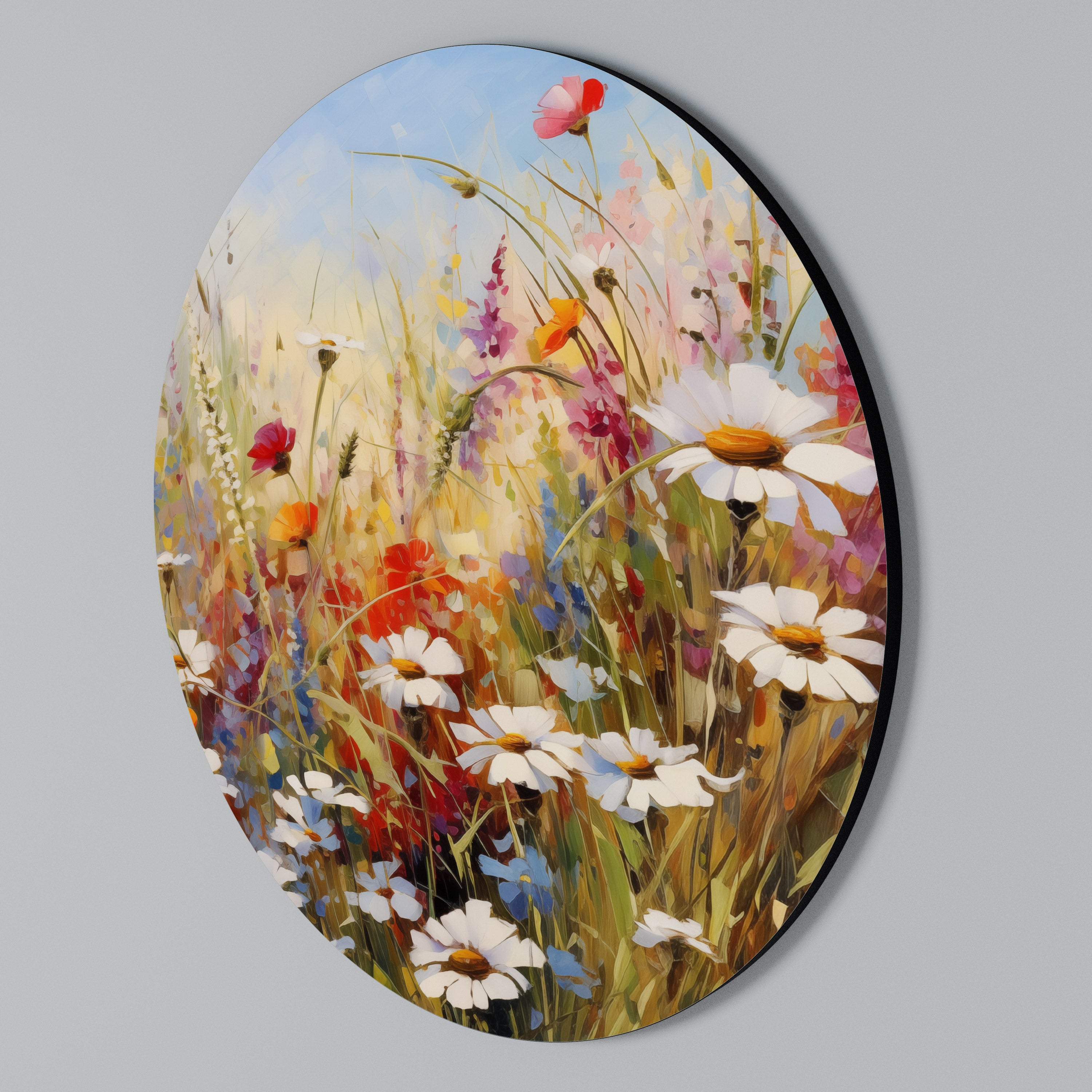 DAISY DAYDREAMS Rundes Wandbild