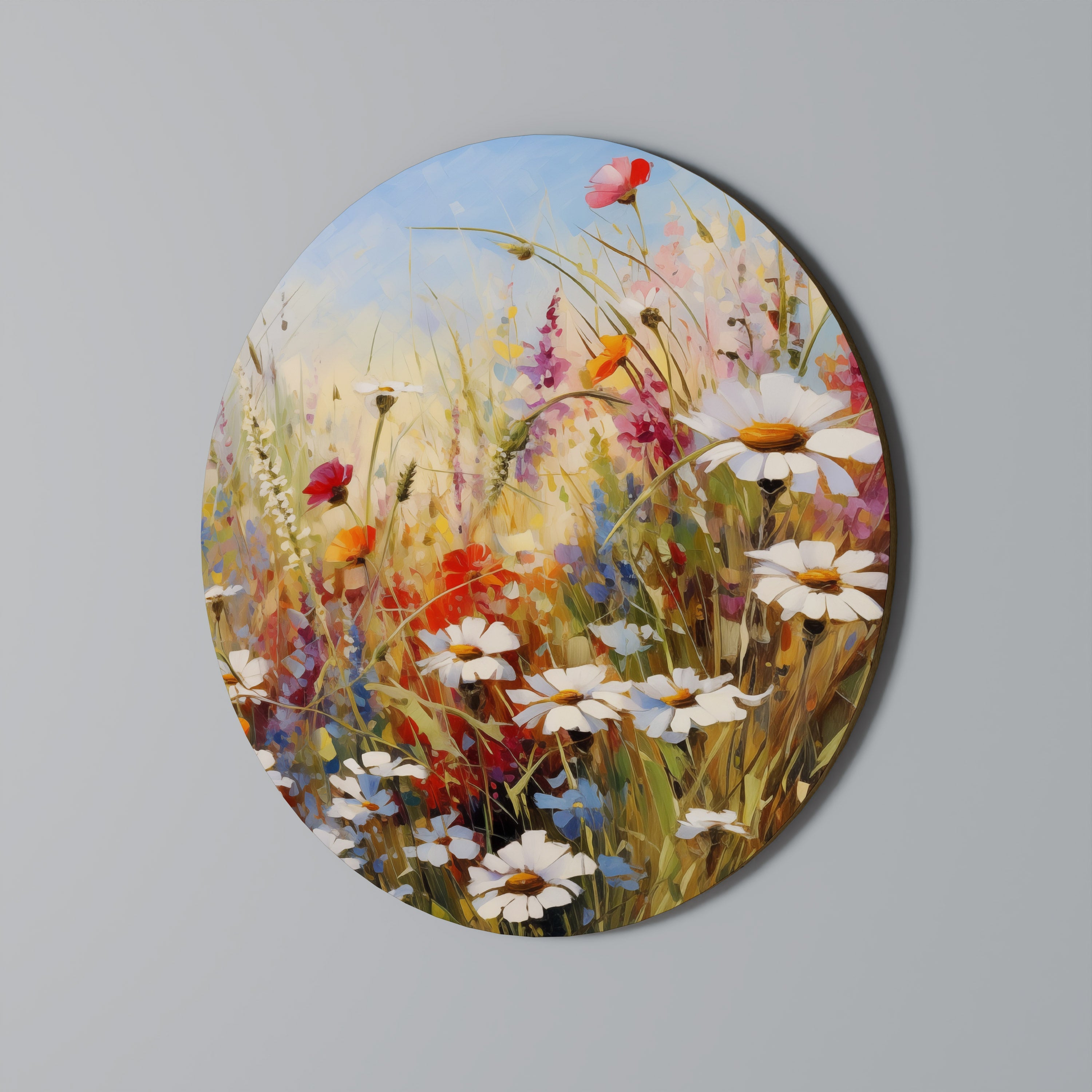DAISY DAYDREAMS Runde Wandkunst