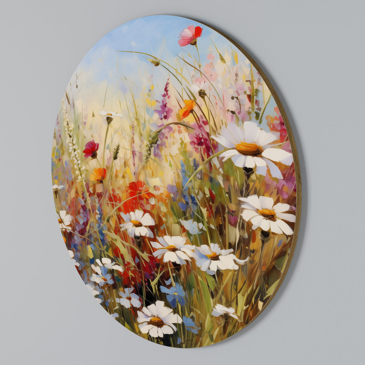 DAISY DAYDREAMS Rundes Wandbild