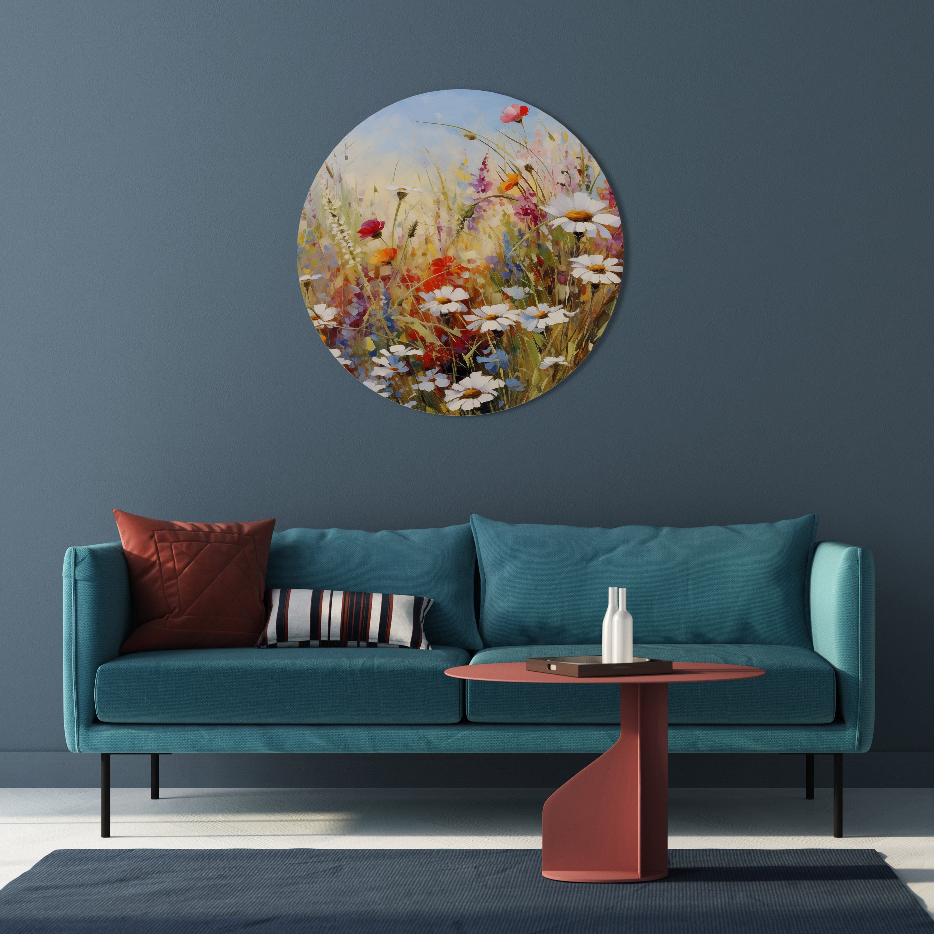 DAISY DAYDREAMS Runde Wandkunst
