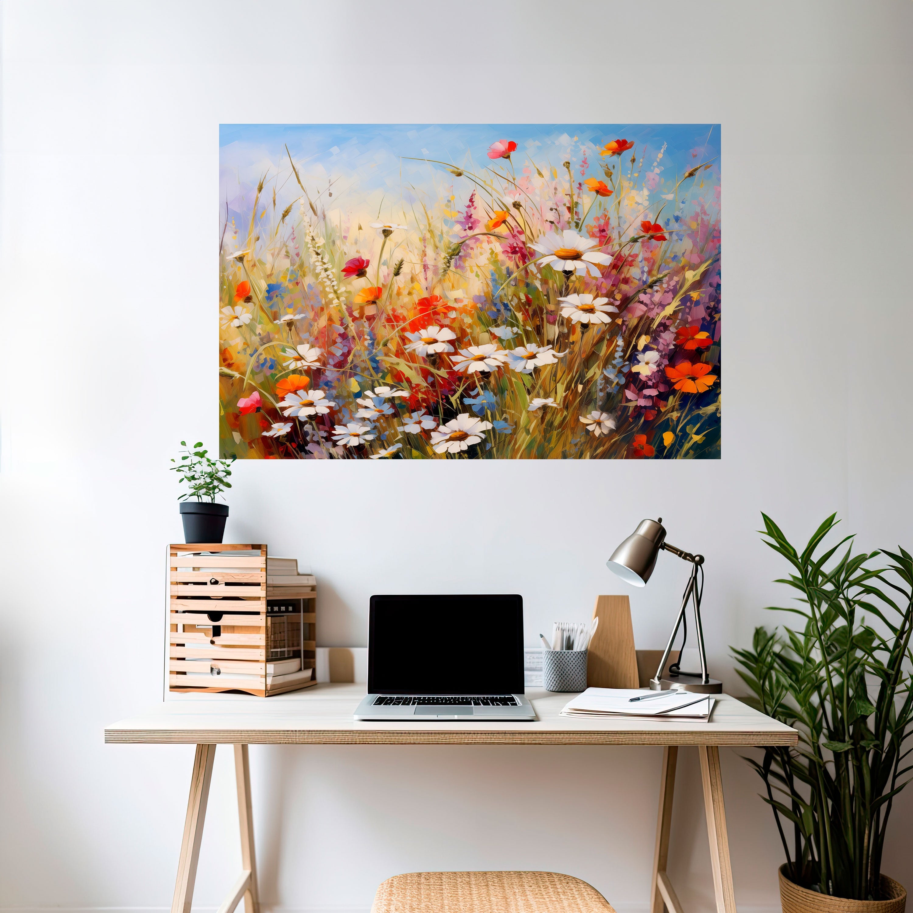 DAISY DAYDREAMS Peel and Stick Horizontal Poster