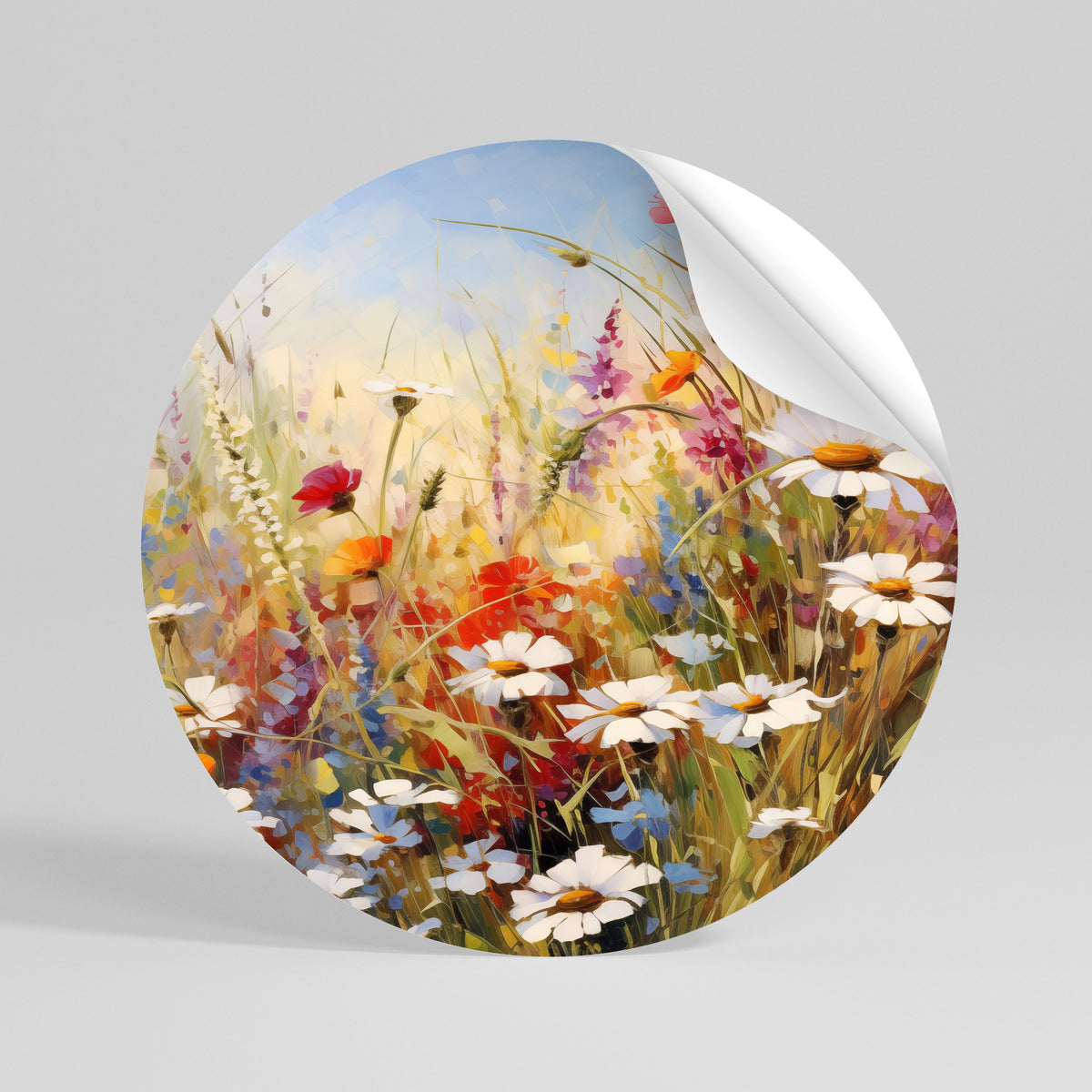 DAISY DAYDREAMS Runder Wandsticker zum Abziehen und Aufkleben