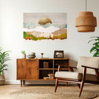 GOLDEN WINTER Selbstklebendes Horizontal-Poster