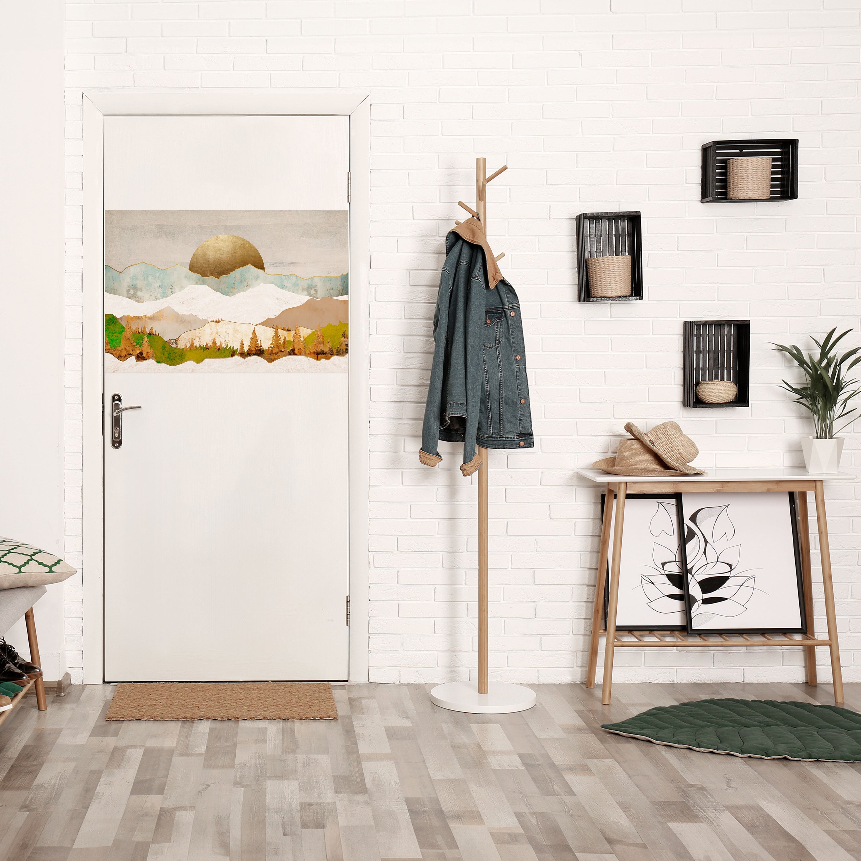 GOLDEN WINTER Peel and Stick Horizontal Poster