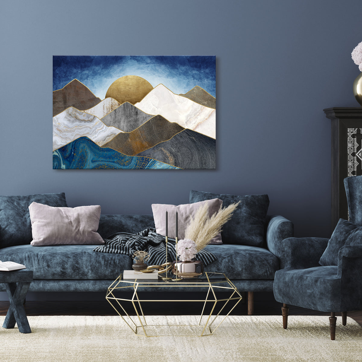 SHEEN OF PEAKS Horizontal Canvas Print