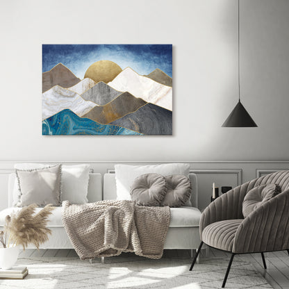 SHEEN OF PEAKS Horizontal Canvas Print
