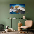 SHEEN OF PEAKS Selbstklebendes Horizontal-Poster